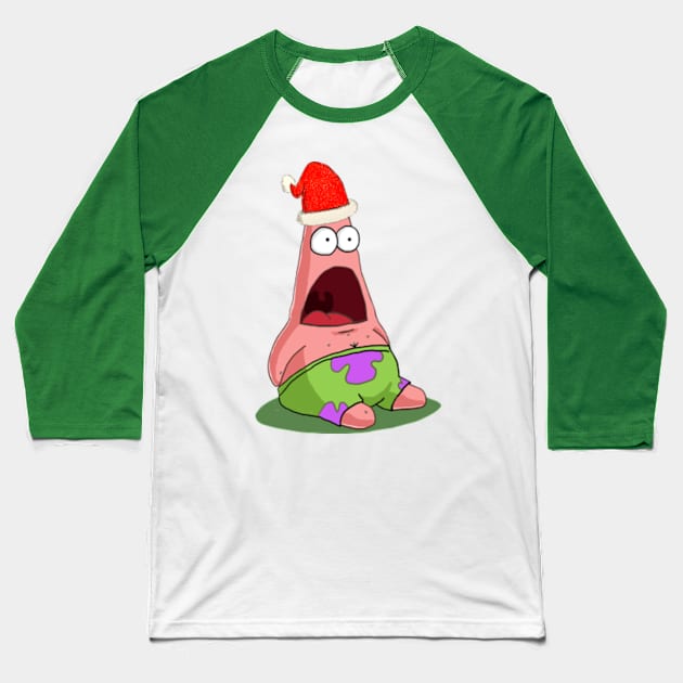 Christmas Patrick Baseball T-Shirt by tabslabred